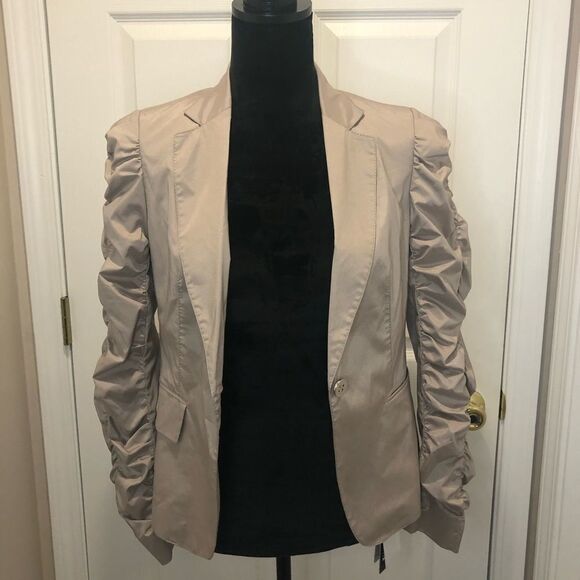 NWT Girdear tan taupe button front blazer jacket - Picture 12 of 12